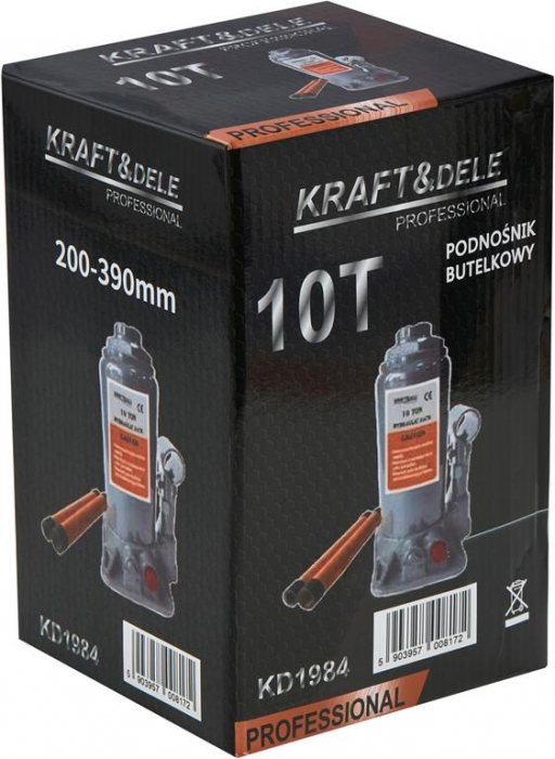 Cric hidraulic 10Tone cilindru ridicare auto (KD1984) [3]