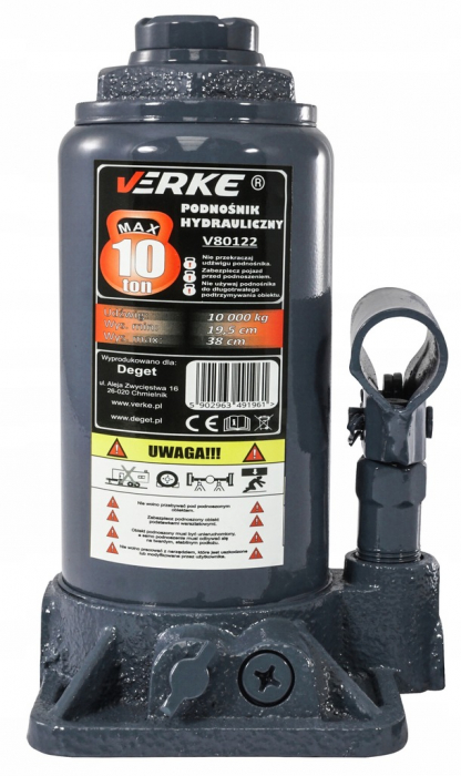Cric hidraulic 10Tone cilindru ridicare auto (V80122) [5]