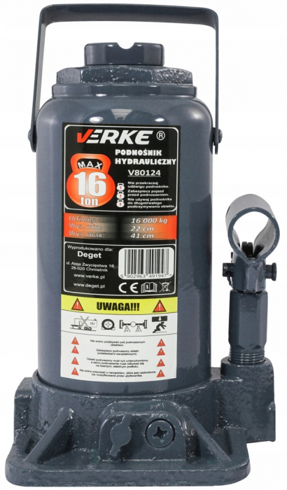 Cric hidraulic 16Tone cilindru ridicare auto (V80124) [6]
