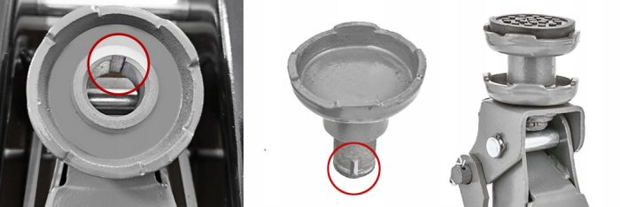 Cric hidraulic 2.5Tone 85-385mm 2 tampoane inaltator tip crocodil ridicare auto (MP0511) [6]