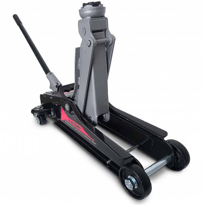 Cric hidraulic 2.5Tone 90-340mm tampon cauciuc tip crocodil ridicare auto (KD1362) [13]