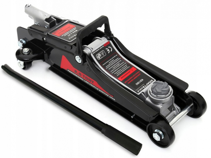 Cric hidraulic 2.5Tone 90-340mm tampon cauciuc tip crocodil ridicare auto (KD1362) [5]