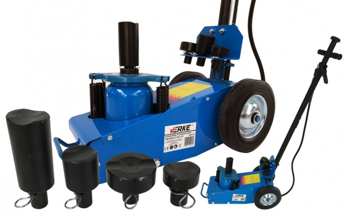Cric hidraulic 22 Tone 245-535mm camion tir utilaje cu actionare pneumatica hidro-pneumatic (V80115) [8]