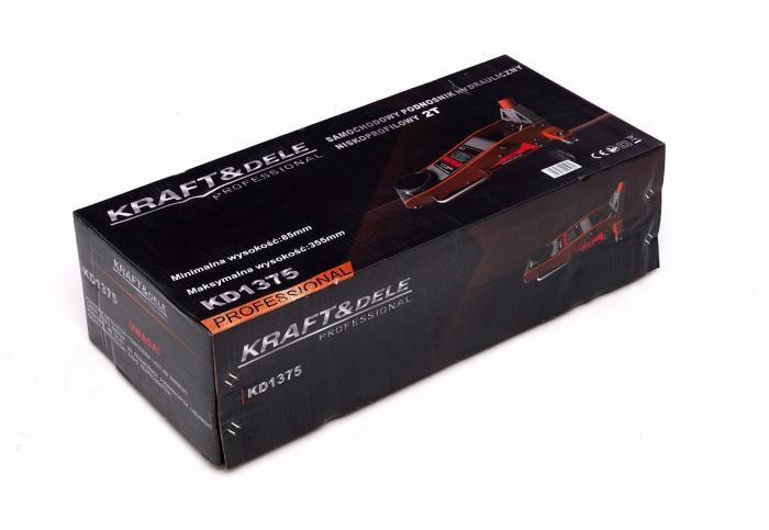 Cric hidraulic 2Tone 85-355mm tip crocodil ridicare auto cu garda joasa (KD1375) [12]
