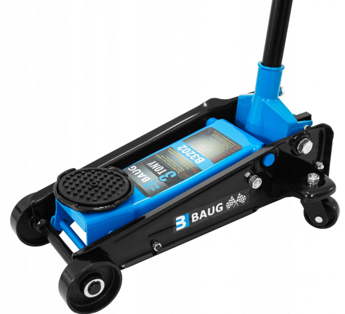 Cric hidraulic 3 Tone 150-460 mm tip crocodil + Set 2 suporti sustinere tip capra 3 Tone auto, reglaj dinti 285-425mm (B3202+KD3171) [3]