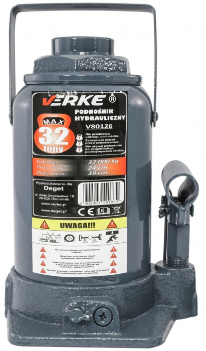 Cric hidraulic 32Tone cilindru ridicare auto (V80126) [5]
