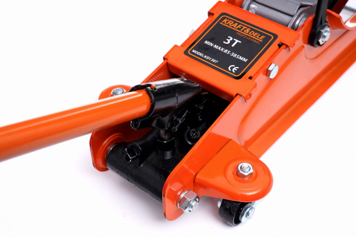Cric hidraulic 3Tone 85-385mm tip crocodil ridicare auto cu garda joasa (KD1307) [10]