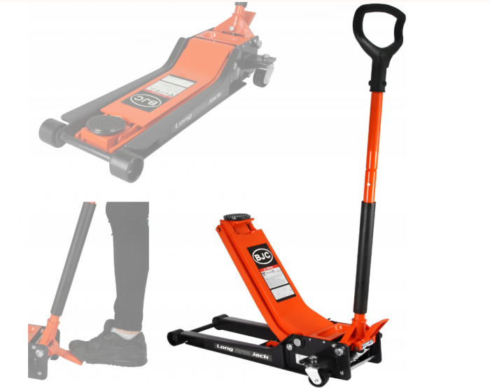 Cric hidraulic 4Tone profesional 95-550mm talie joasa pompa dubla 2 cilindri tip crocodil ridicare auto (M80236) [6]