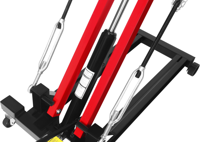 Cric hidraulic cutie viteze 2T, inaltime 225-900 mm, reglaj unghi placa, 4 roti (KD12683) [18]