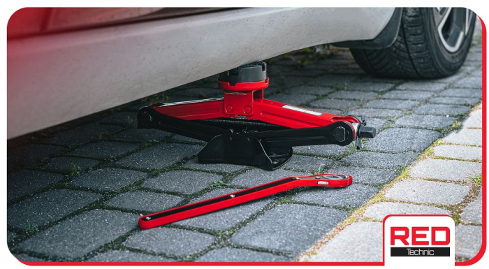 Cric mecanic tip foarfeca 2.5T, 115-420mm, cu cheie si capete 21/23mm, pentru autoturisme (RTPTR0151) [22]