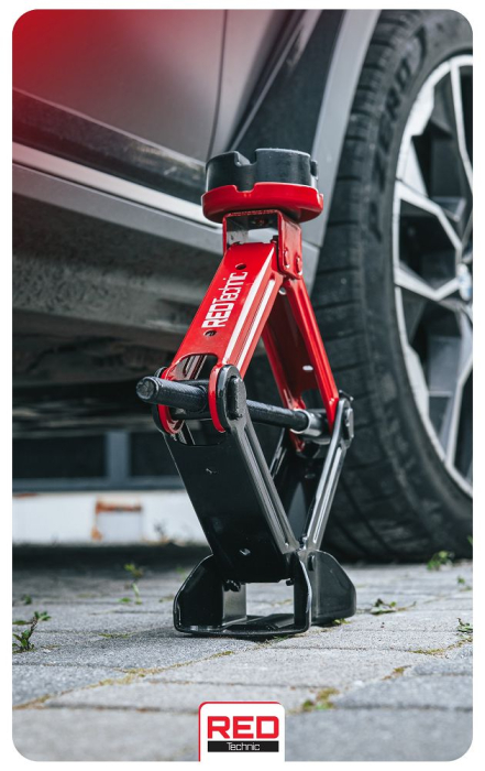 Cric mecanic tip foarfeca 2.5T, 115-420mm, cu cheie si capete 21/23mm, pentru autoturisme (RTPTR0151) [23]