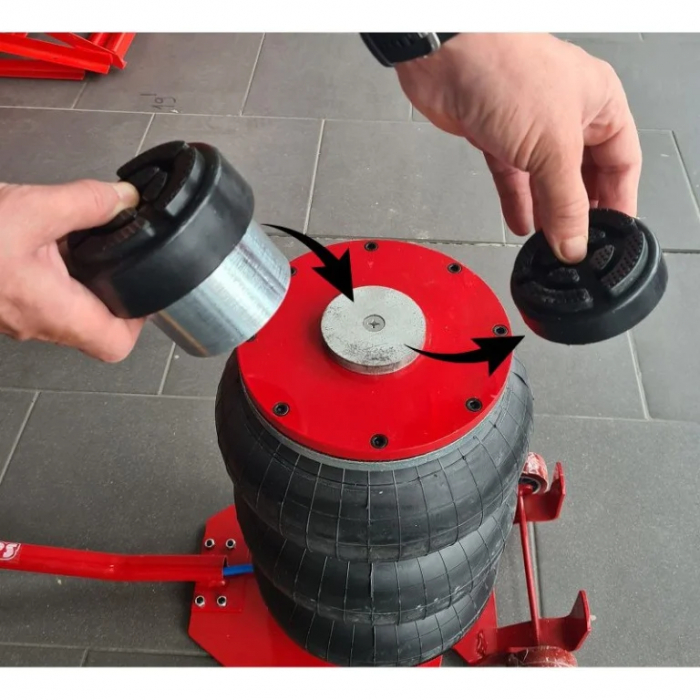 Cric pneumatic 3.5 Tone profesional cu inaltator pernă de aer pentru vulcanizare 14-50cm (3.5TAIRH) [10]