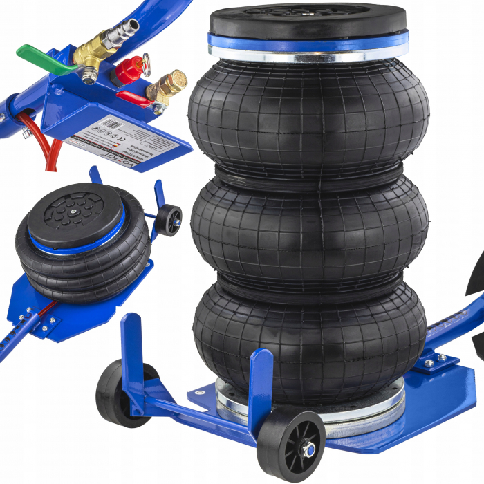 Cric pneumatic 3.5 Tone profesional cu pernă de aer 14-40cm pentru vulcanizare (EUPP3500) [3]