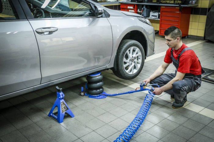 Cric pneumatic 3.5 Tone profesional cu pernă de aer pentru vulcanizare 13.5-40cm (TA256) [4]