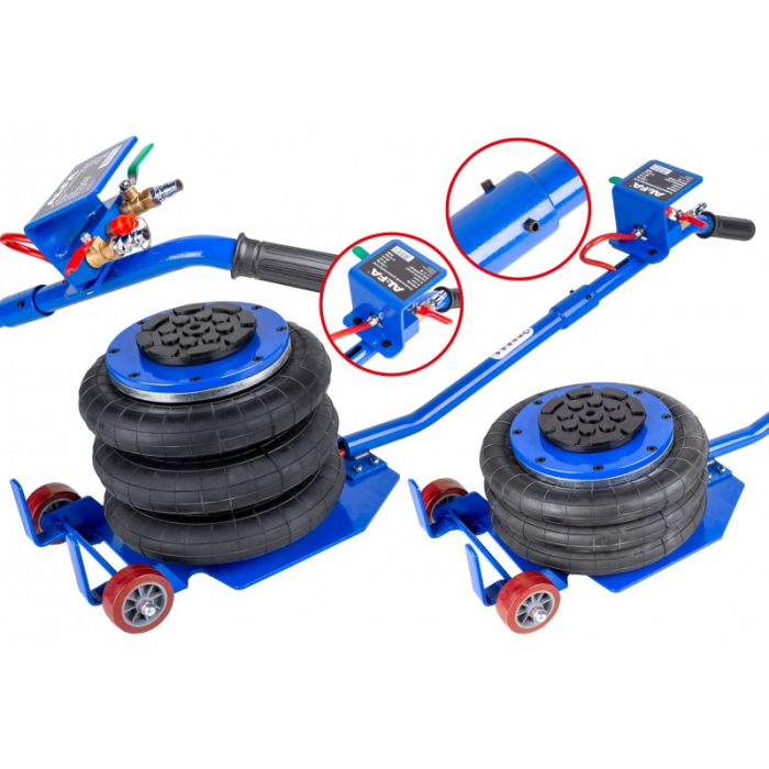 Cric pneumatic 3.5 Tone profesional cu pernă de aer pentru vulcanizare 15-40cm (B3303) [2]