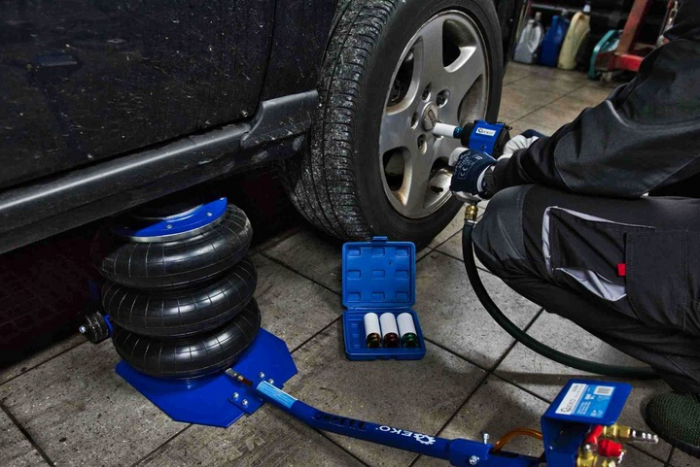 Cric pneumatic 3.5 Tone profesional cu pernă de aer pentru vulcanizare 14-40cm (G02062) [6]