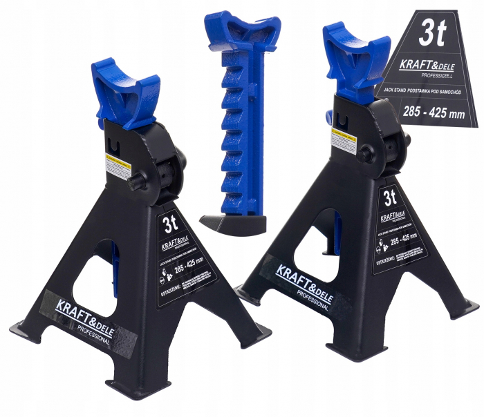Cric pneumatic 3.5 Tone profesional cu pernă de aer pentru vulcanizare 14-40cm + Set 2 suporti sustinere tip capra 3 Tone auto (3.5TAIR+KD3171) [3]