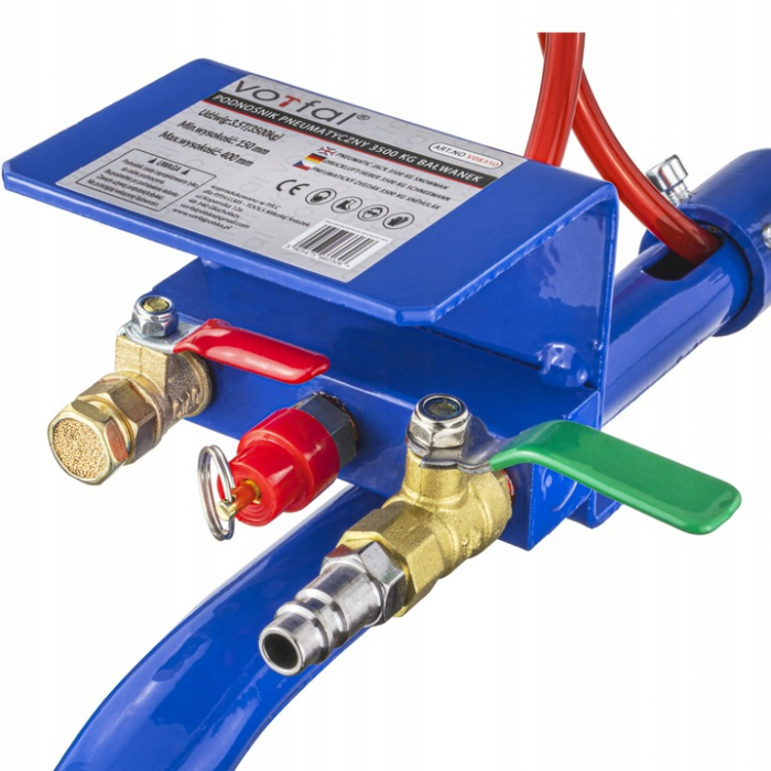 Cric pneumatic 3.5 Tone profesional cu pernă de aer pentru vulcanizare 14-40cm (VRF08350) [9]