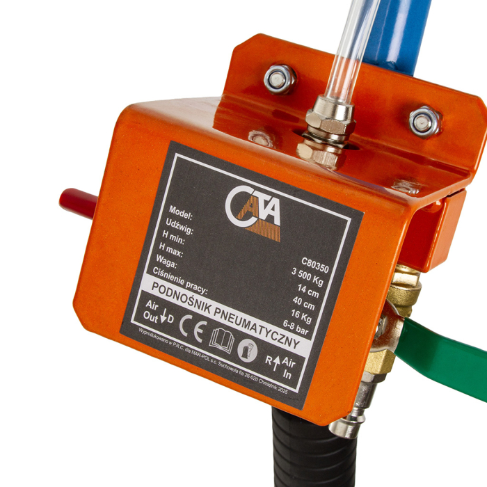 Cric pneumatic 3.5T tip perna aer pentru ridicare auto in service si atelier (C80350) [9]