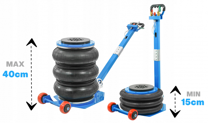 Cric pneumatic 6 Tone profesional cu pernă de aer pentru vulcanizare 15-40cm (B3306) [2]