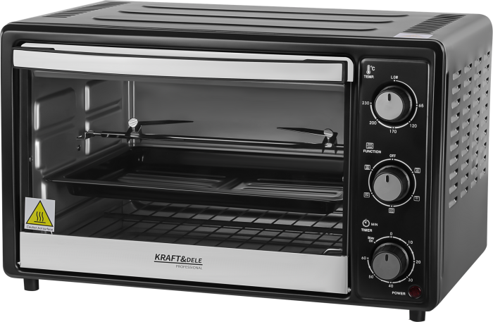 Cuptor electric cu functie de rotisor si accesorii 30L 1650W 65-230 °C (KD4111) [3]