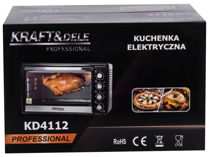 Cuptor electric cu functie de rotisor si accesorii 48L 2000W 65-230 °C (KD4112) [10]