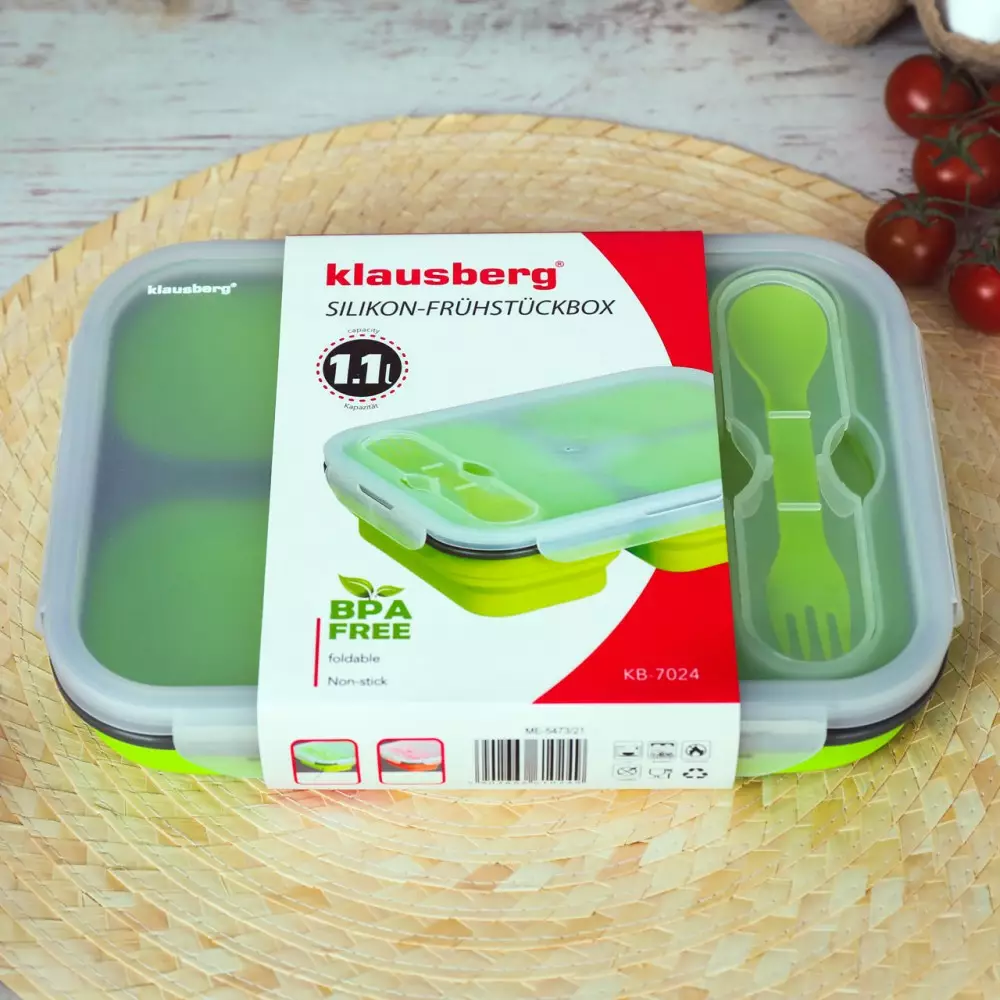 Cutie de pranz din silicon diverse culori 1100ml (KB-7024) [8]