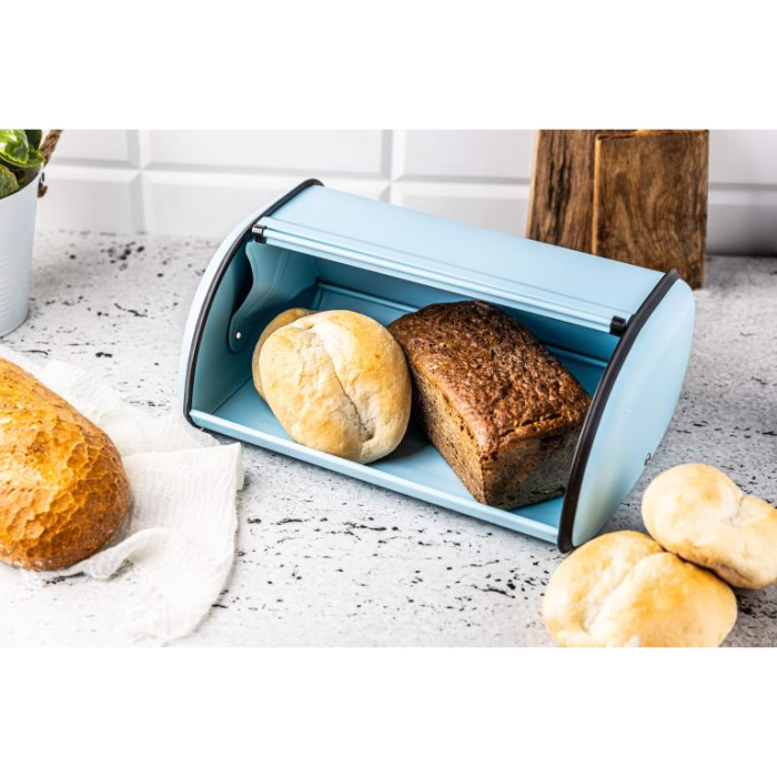 Cutie pentru paine din otel albastra 44cm (KH-1869) [7]