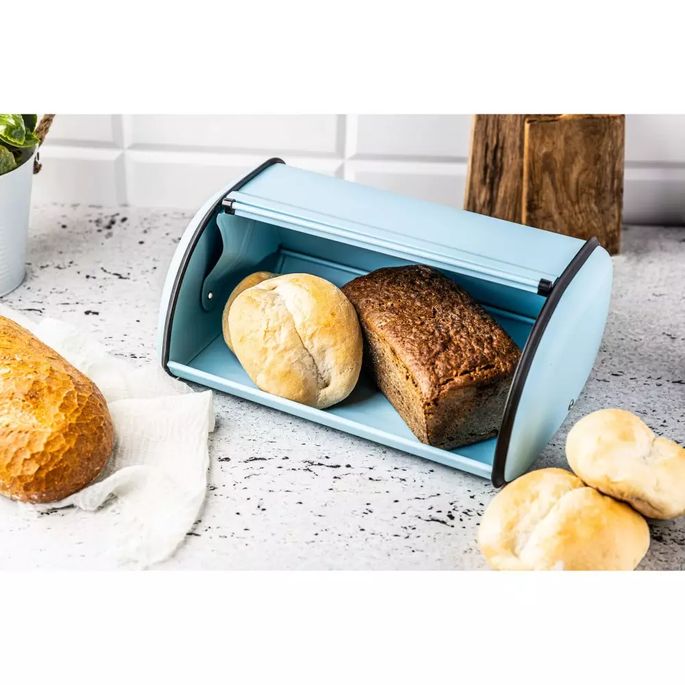 Cutie pentru paine din otel albastra (KH-1757) [3]