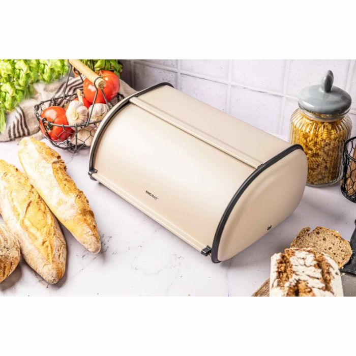 Cutie pentru paine din otel bej 44cm  (KH-1866) [5]