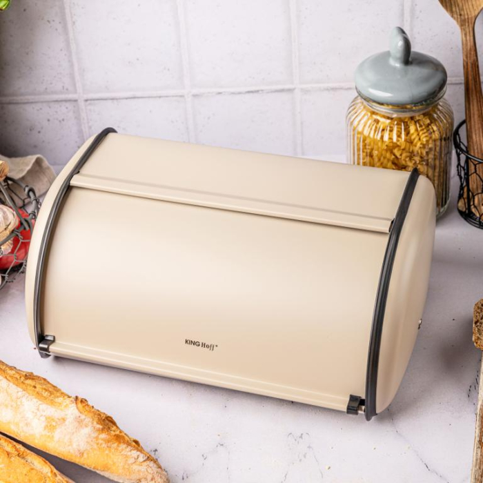 Cutie pentru paine din otel bej 44cm  (KH-1866) [6]