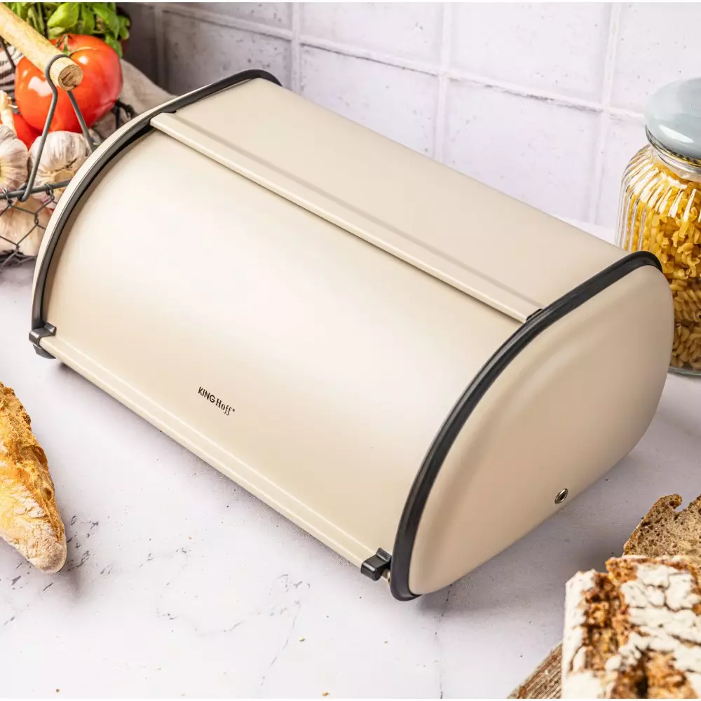 Cutie pentru paine din otel bej (KH-1754) [7]