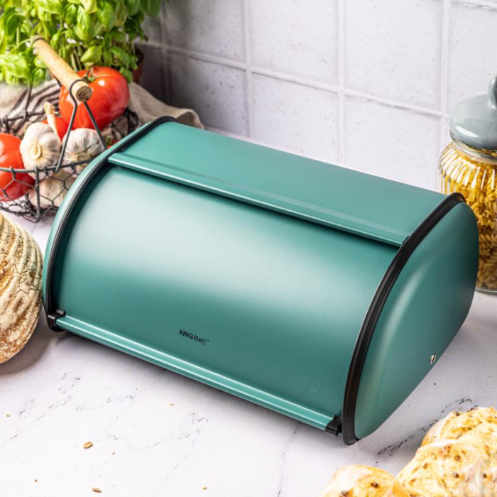 Cutie pentru paine din otel verde 44cm (KH-1867) [12]