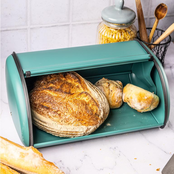 Cutie pentru paine din otel verde 44cm (KH-1867) [4]