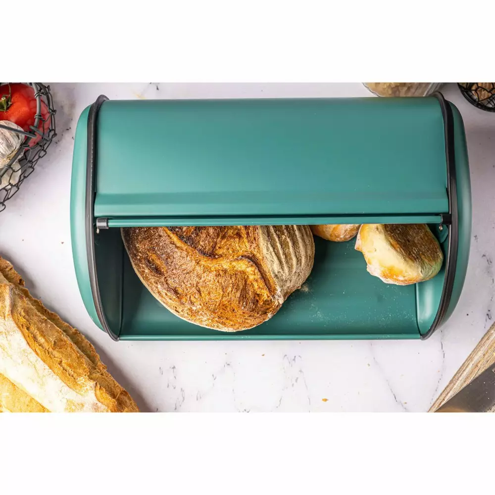 Cutie pentru paine din otel verde 44cm (KH-1867) [8]