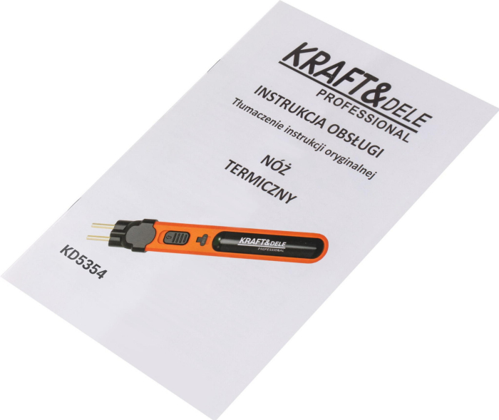 Cutit termic cu acumulator pentru taiere polistiren EPS XPS 550°C cu varfuri (KD5354) [14]