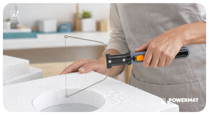 Cutter termic fara fir pentru polistiren 550°C cu 4 varfuri si baterie 2000 mAh PM1669 (PM-BNT-4.2T) [31]