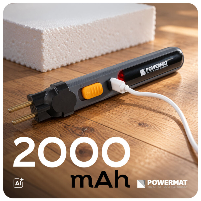 Cutter termic fara fir pentru polistiren 550°C cu 4 varfuri si baterie 2000 mAh PM1669 (PM-BNT-4.2T) [26]