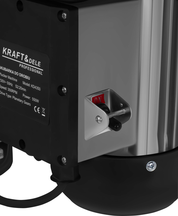 Deplumator, smulgator de pene pentru pasari 550W 400mm (KD4350) [11]