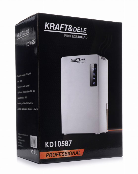 Dezumidificator 90W 230V 700ml24h rezervor 2200ml (KD10587) [9]