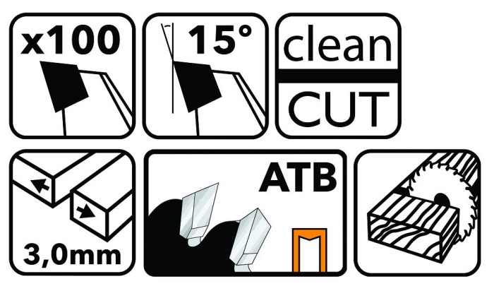 Disc circular vidia pentru finisaj si aluminiu 305x30 mm, 100 dinti, taiere ultra-precisa, PM0903 (TDD-305x30x100Z) [4]