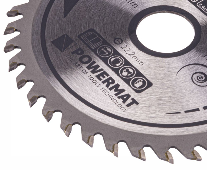 Disc circular vidia pentru lemn 125x22.2 mm, 40 dinti, taiere universala PM0895 (TDD-125x22.2x40Z) [4]