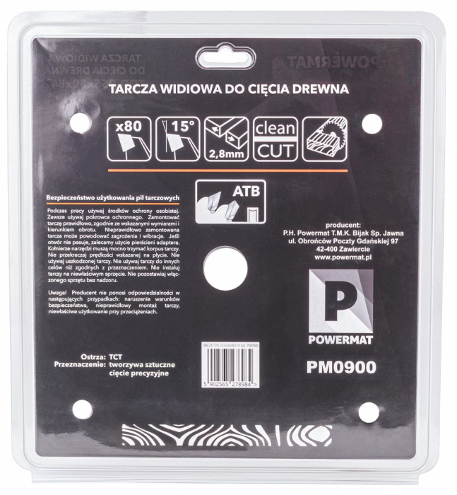 Disc circular vidia pentru lemn si plastic 255x30 mm, 80 dinti, taiere de inalta precizie,PM0900 (TDD-255x30x80Z) [6]