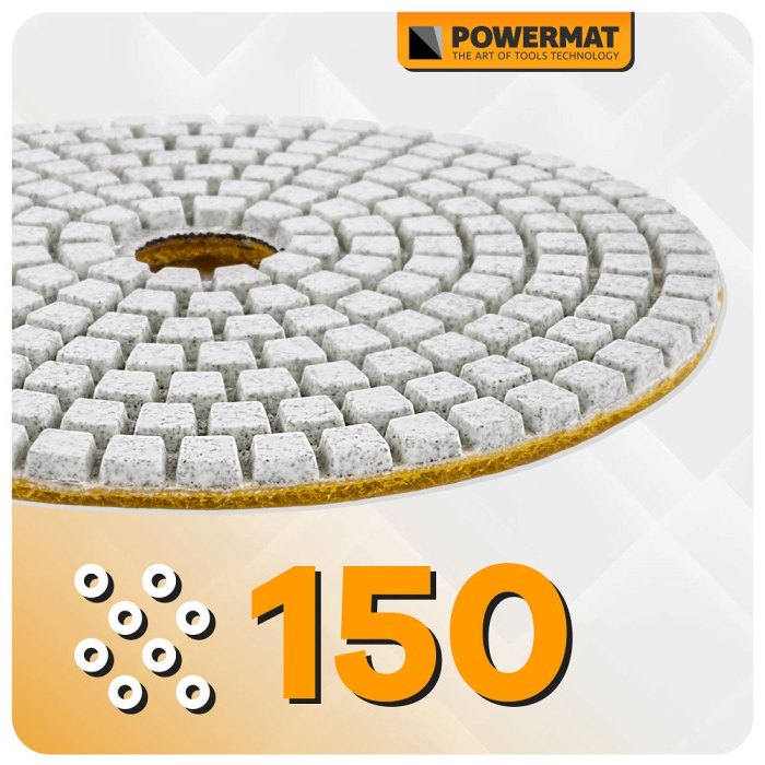 Disc diamantat fin 105mm pentru finisat si polizat beton piatra si gresie PM1583 (PM-DTS-1051T) [10]