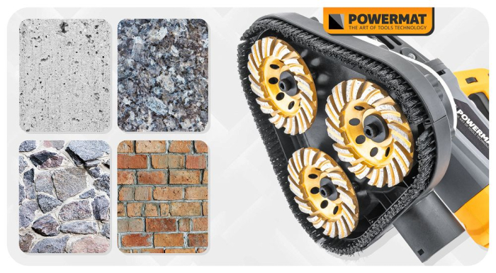 Disc diamantat oala 105mm tip L pentru slefuit beton si piatra PM1584 (PM-DTG-1051T) [17]