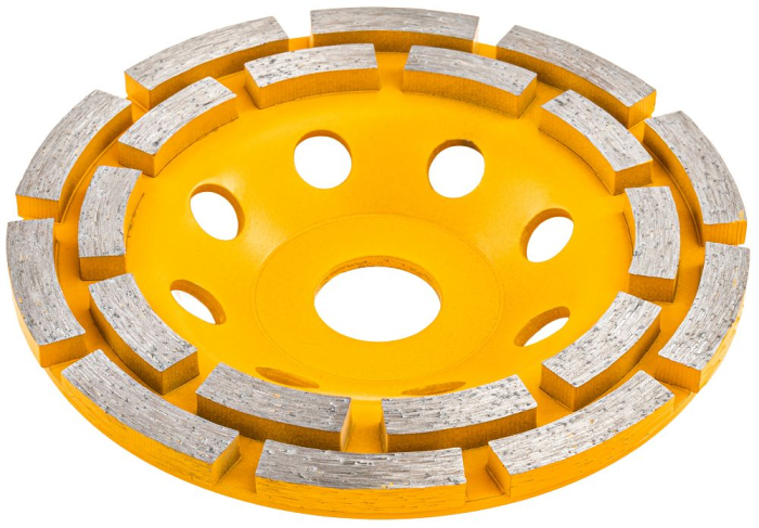 Disc diamantat oala 125mm dublu segmentat pentru slefuit beton si piatra PM1419 (PM-DTG-1253T) [4]