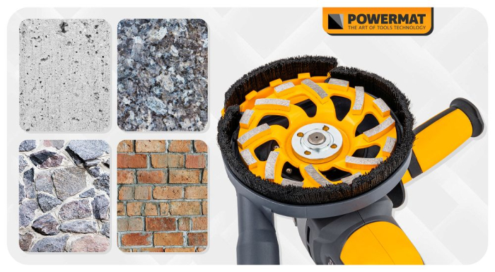 Disc diamantat oala 125mm tip L pentru slefuit beton si piatra PM1417 (PM-DTG-1251T) [14]