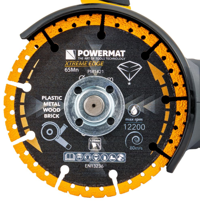 Disc diamantat universal 125mm dublu placat pentru metal lemn si ceramica PM1421 (PM-TDCS-1252T) [7]