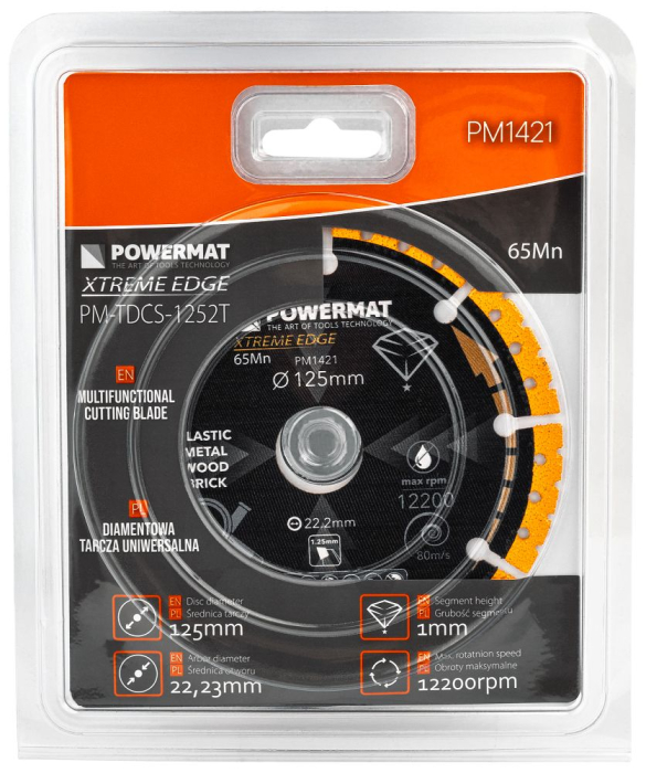 Disc diamantat universal 125mm dublu placat pentru metal lemn si ceramica PM1421 (PM-TDCS-1252T) [13]