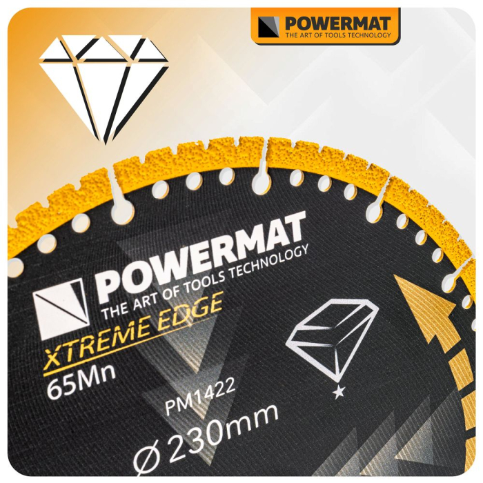 Disc diamantat universal 230mm dublu placat pentru sticla ceramica metal si lemn PM1422 (PM-TDCS-2301T) [12]